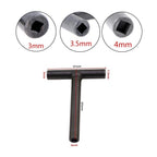 T Spanner Socket Wrench Set of 5 for Motorcycle Engine (3/3.5/4/9/10mm)