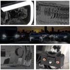 Set of 4 LED DRL Headlights with Bumper Lamp for GMC Sierra/Yukon XL (1999–2007)