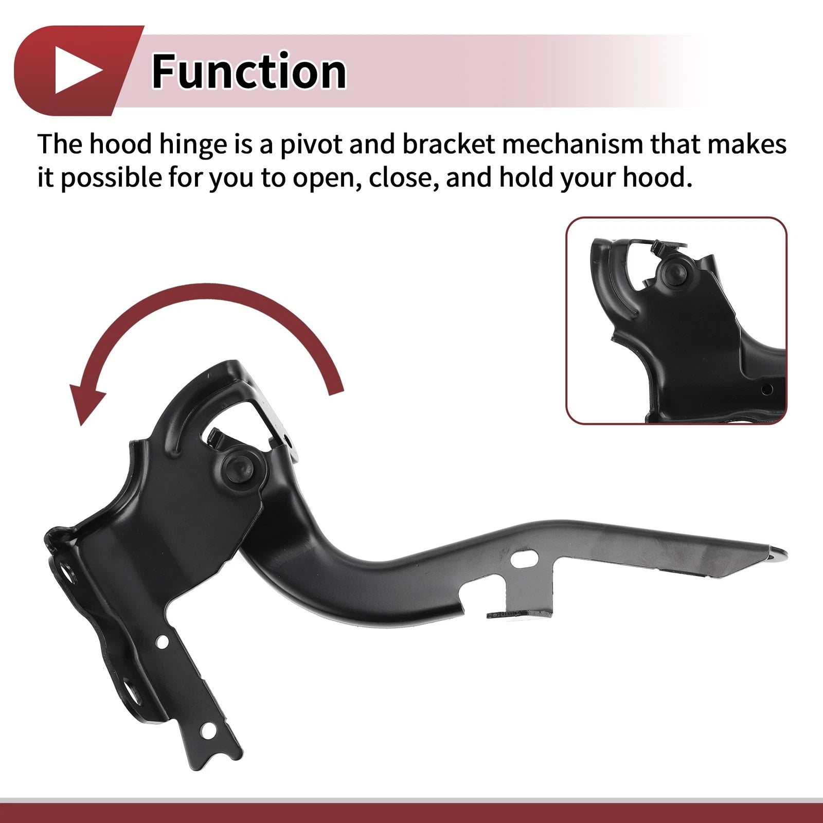 Hood Hinges for Lexus RX350 (2016–2022) 53410-48150 1 Pair