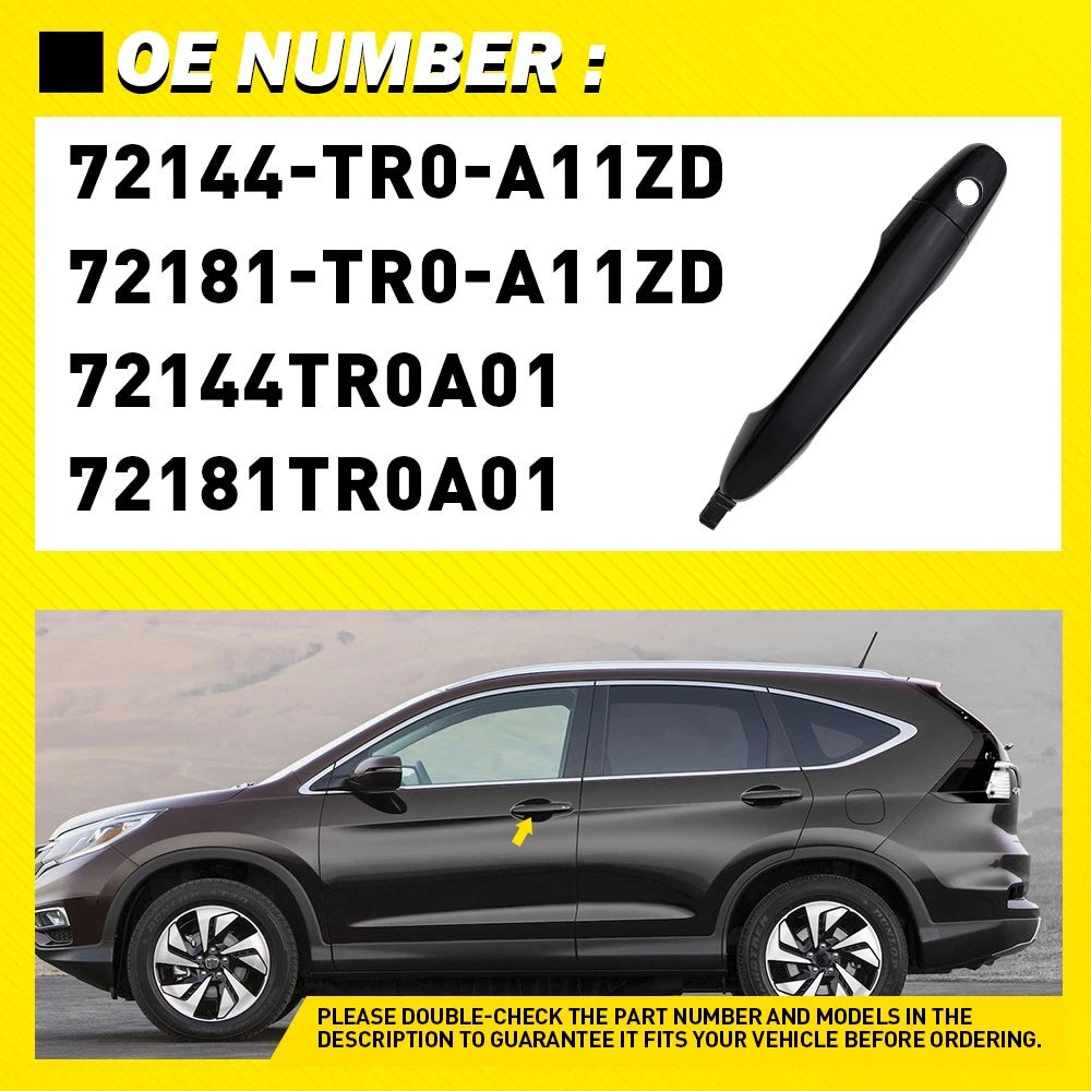 Front Left Exterior Door Handle for Honda Civic (2012â2015) CR-V (2012â2016)