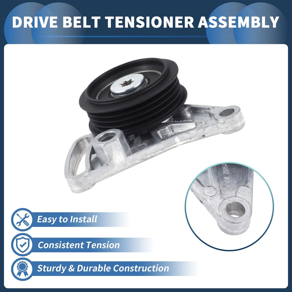 Belt Tensioner for Audi A4 (1997–2001) L4 1.8L No. 058260511 Metal 1 Pc