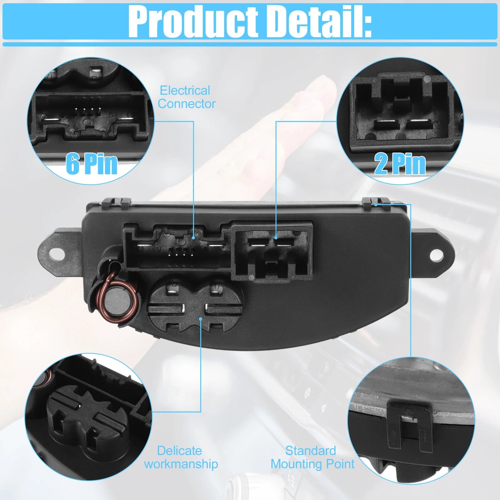 HVAC Blower Motor Resistor for Chevrolet Silverado 1500 (2020–2023) No.84523255