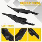 2X Front Cowl Windshield Wiper Motor Cover Trim for Honda Civic (2016–2020)