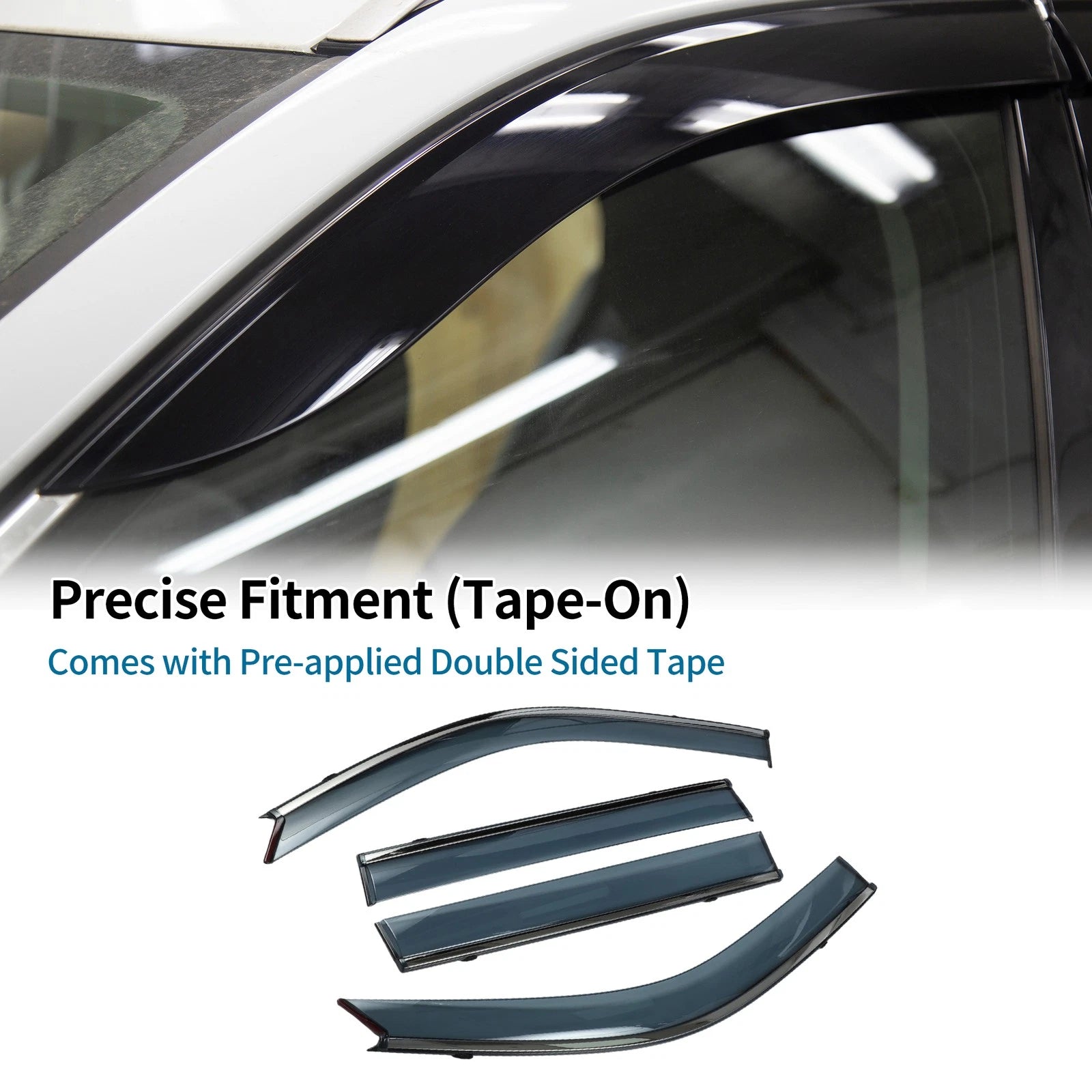 Window Deflectors for Toyota Land Cruiser Prado J120 (2003–2009)
