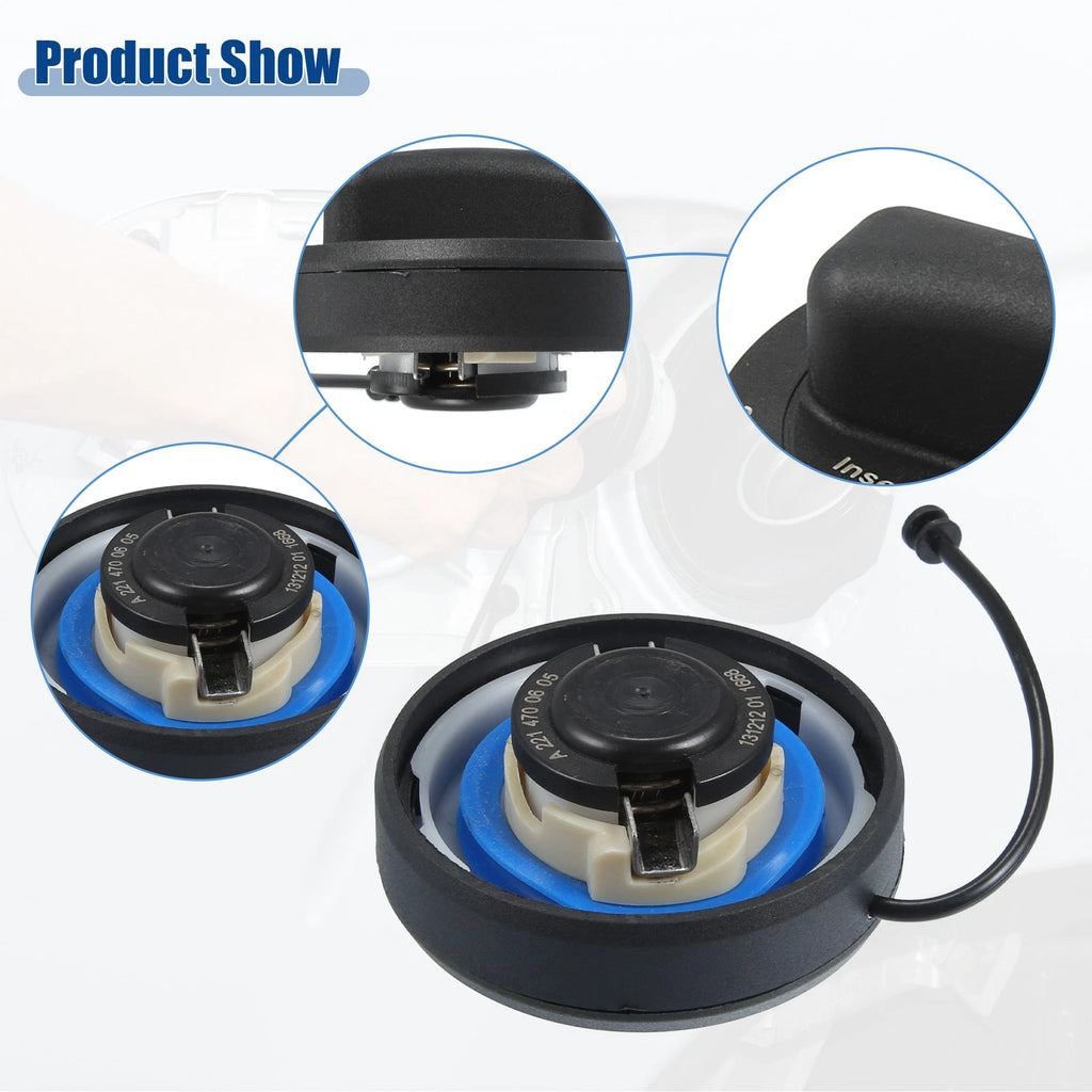 Gas Fuel Tank Cap for Mercedes-Benz A180 (2013–2018) 2224700005 Black