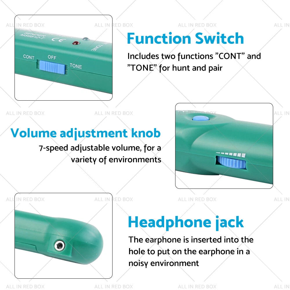 Cable Finder Tone Generator Probe Tracker for Wire Network Telephone