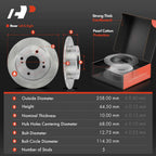 Disc Brake Rotors & Ceramic Pads for Nissan Altima Sentra