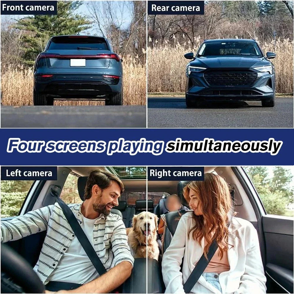 360�� 4 Channel 1080P HD Dash Cam with 64GB Card for Car (No Year Specified)