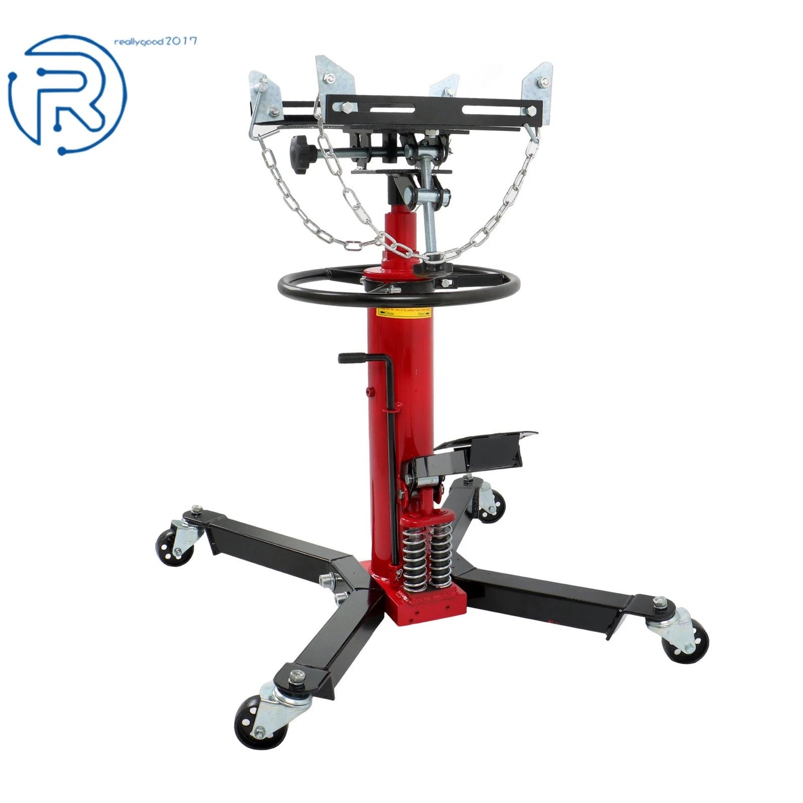 2 Stage Hydraulic Transmission Floor Jack for Universal Use (360 Swivel Wheel)