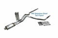 Dual Exhaust Kit for Dodge Ram 1500 (2019–2025) 2.5" Stainless Slash Tip