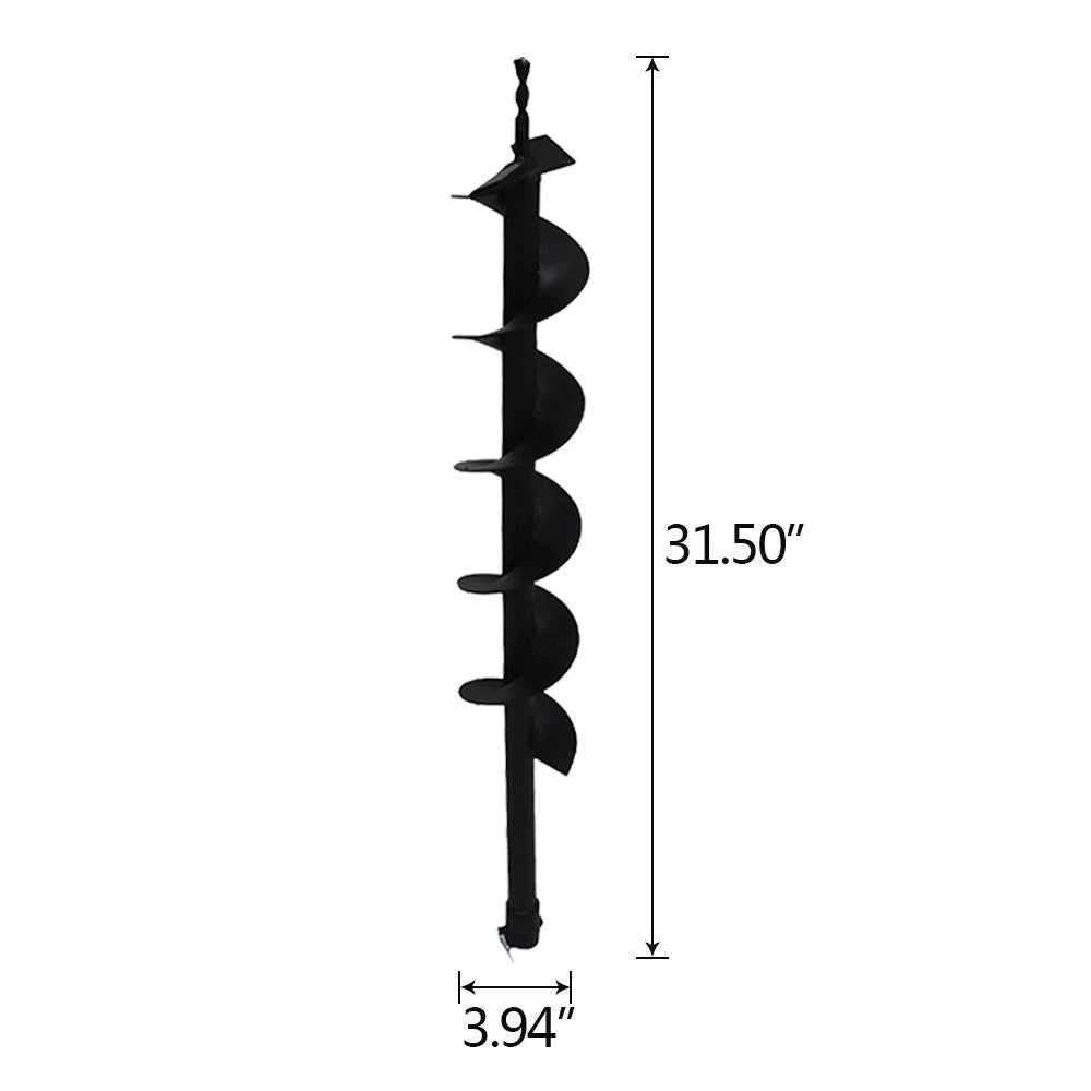 4" Earth Auger Drill Bits for Gas Powered Post Hole Digger (Cast Steel)