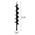 4" Earth Auger Drill Bits for Gas Powered Post Hole Digger (Cast Steel)
