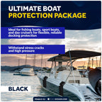 2-Pack Flat Boat Fender Kit for Boats (24" x 6-7/8" x 2-1/2")