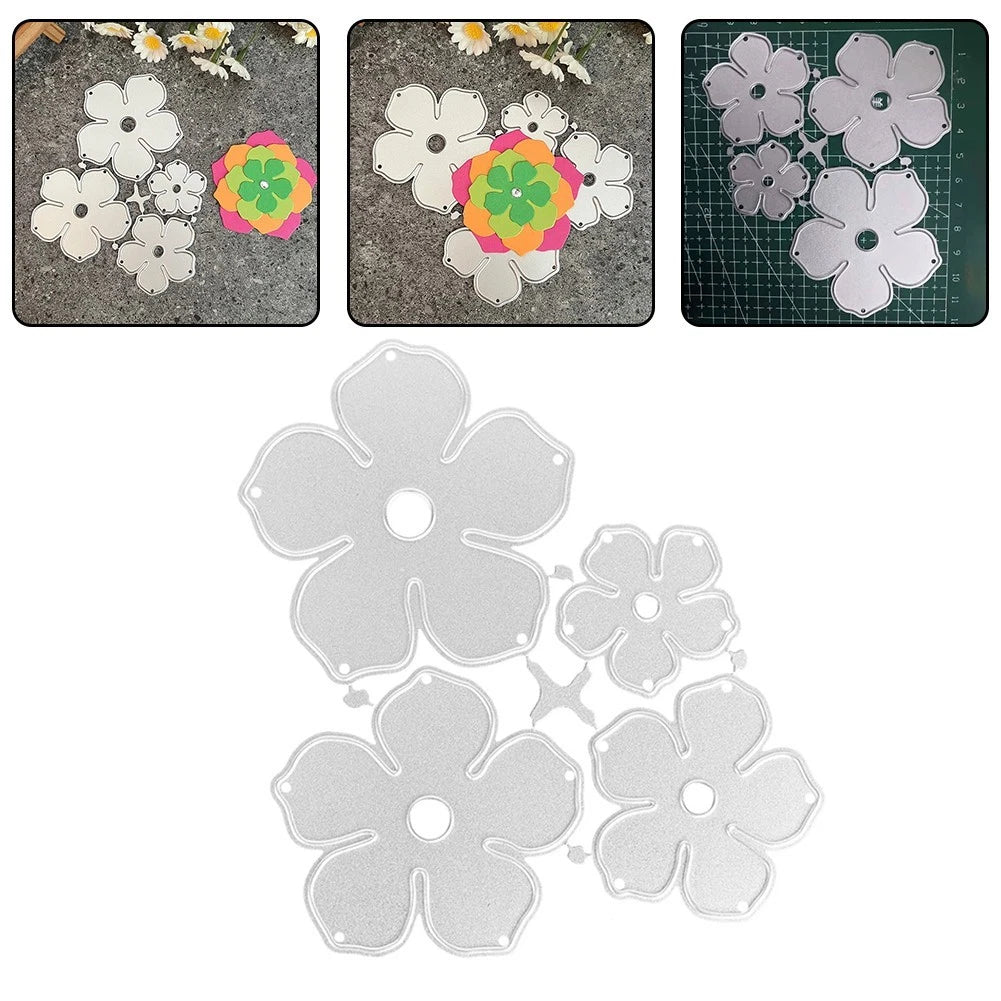 Flower Shaped Embossing Formold for Crafting Floral Decorations