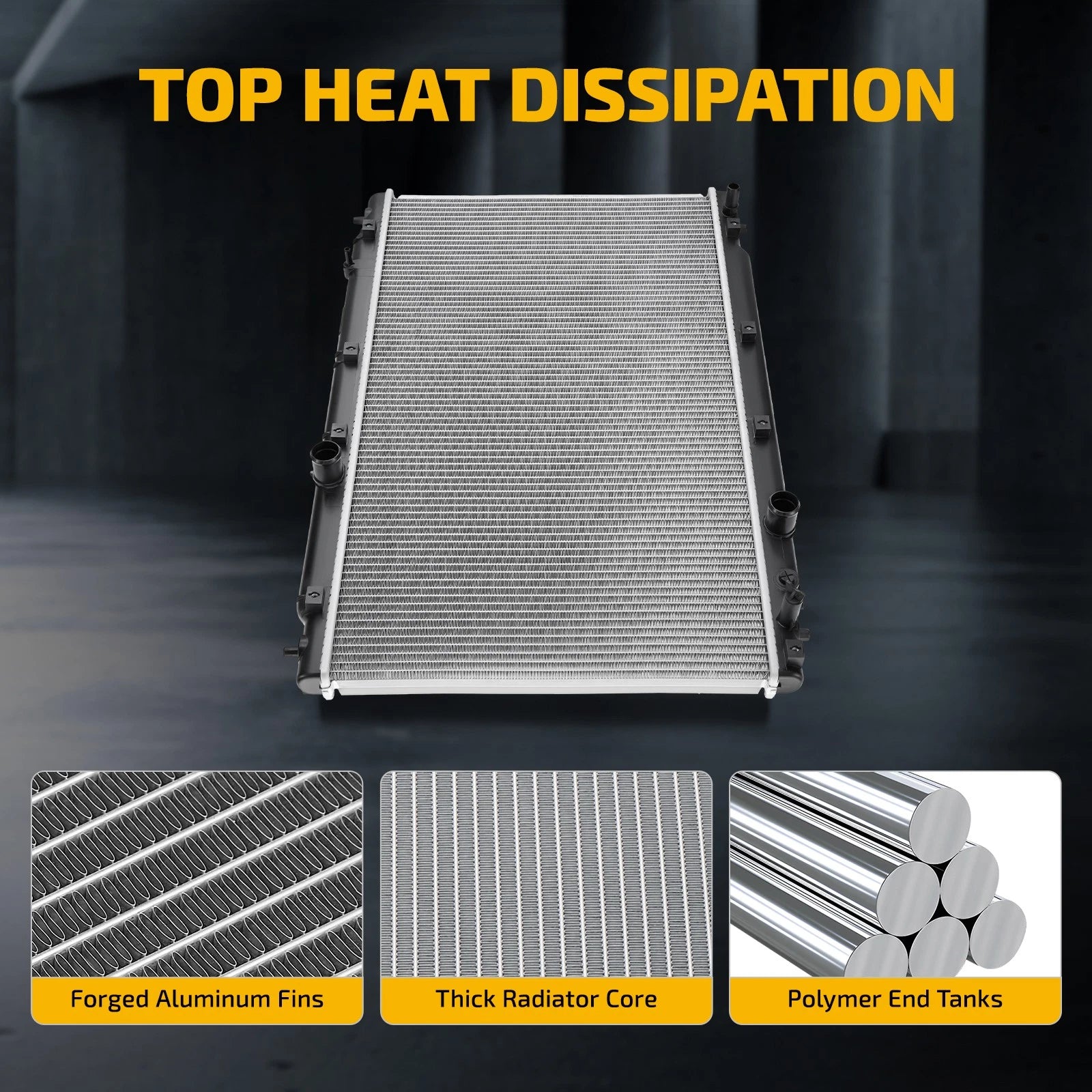 Aluminum Radiator for Honda CR-V 1.5L L4 (2017–2022) 13626