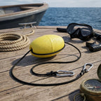 Throw Line for Kayak (95cm, 4mm Diameter, 9.7cm Buoy Ball)