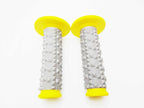 Yellow Grey Diamond Handlebar Grip Set for Suzuki RM500