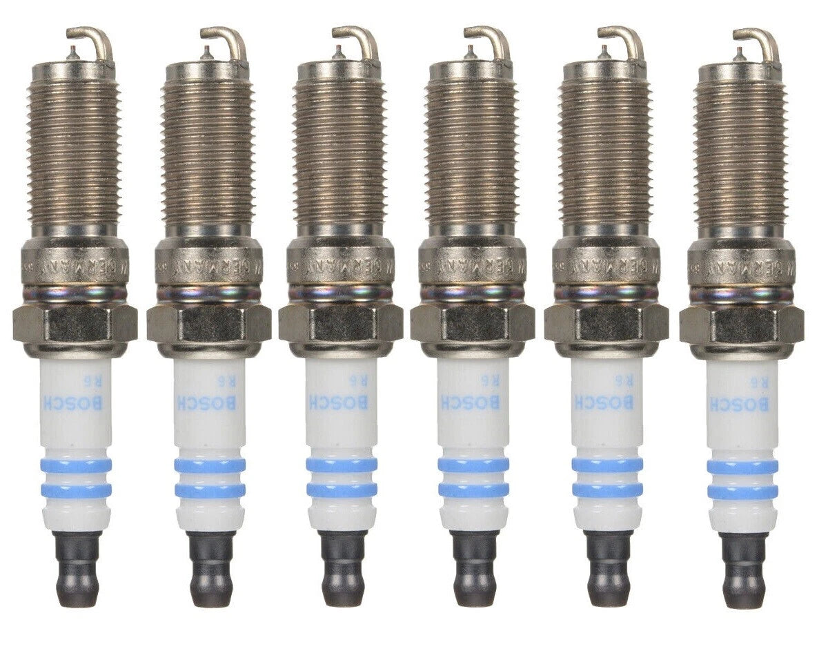 Set of 6 Bosch Double Iridium Spark Plugs for Ford Lincoln