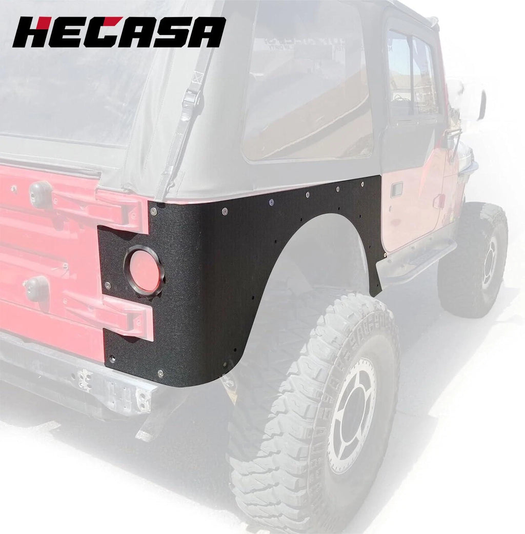 Set of 2 Rear Corner Rocker Guards for Jeep Wrangler TJ (1997–2006) 51-0043