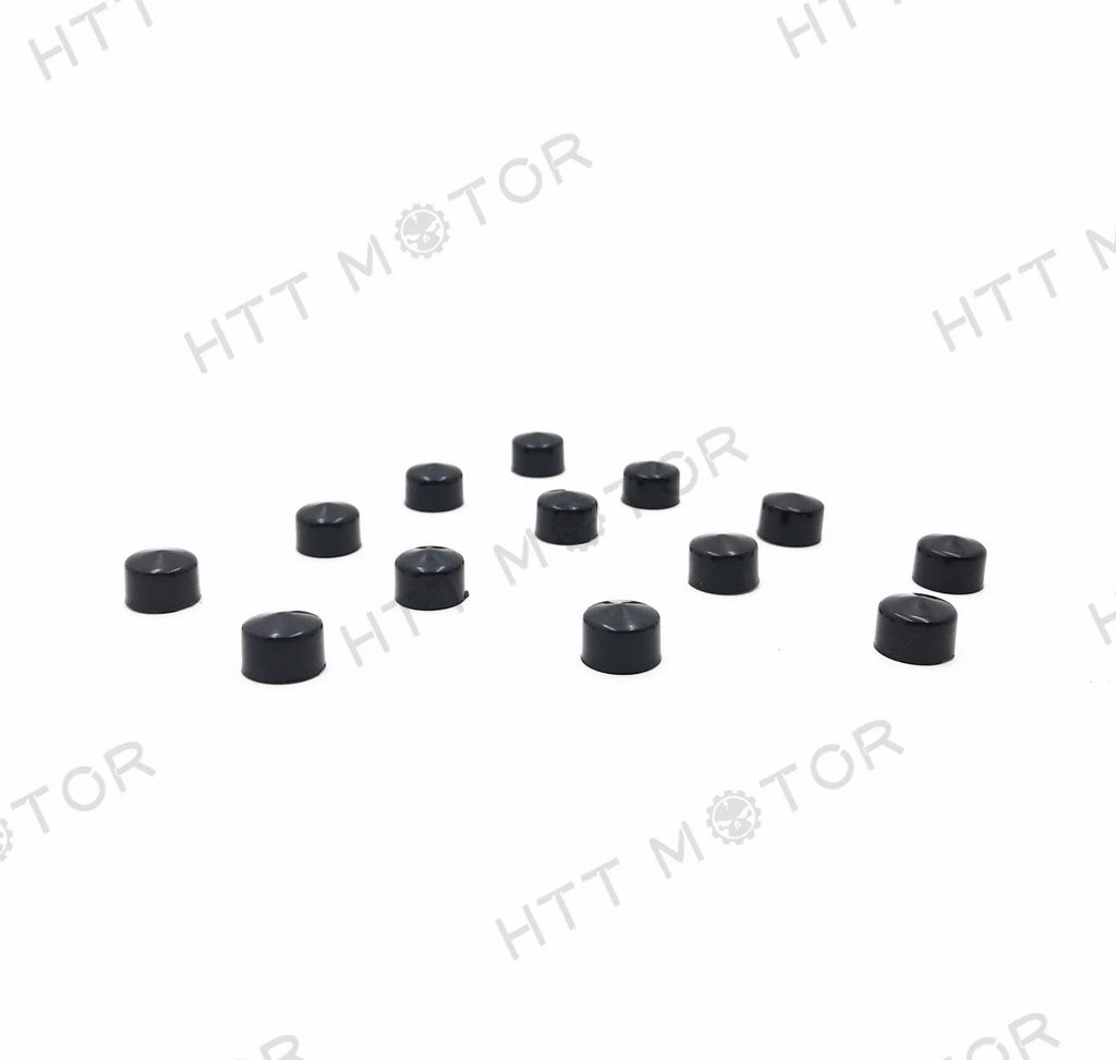 13 Piece Black Cap Dress Kit for Harley Softail & Dyna (2007–2015)