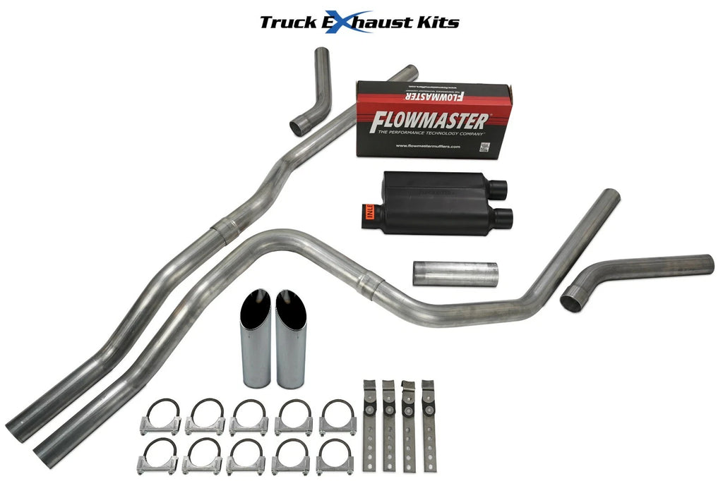 2.5" Dual Exhaust Kit for Chevy Tahoe (2007–2014) - Flowmaster Super 44 SW Tip