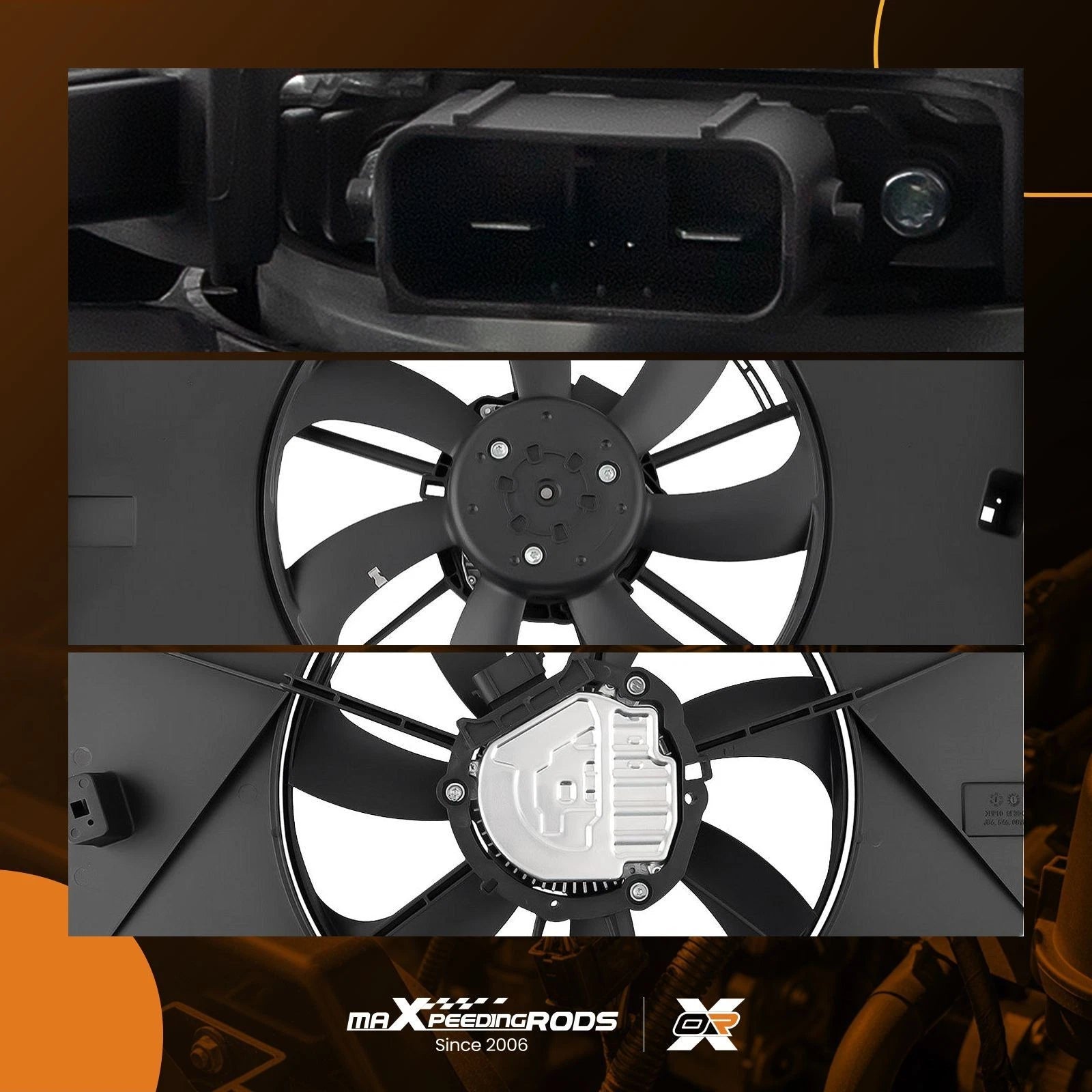 Radiator Fan Assembly with Brushless Motor for Lexus UX200 (2019-2023)