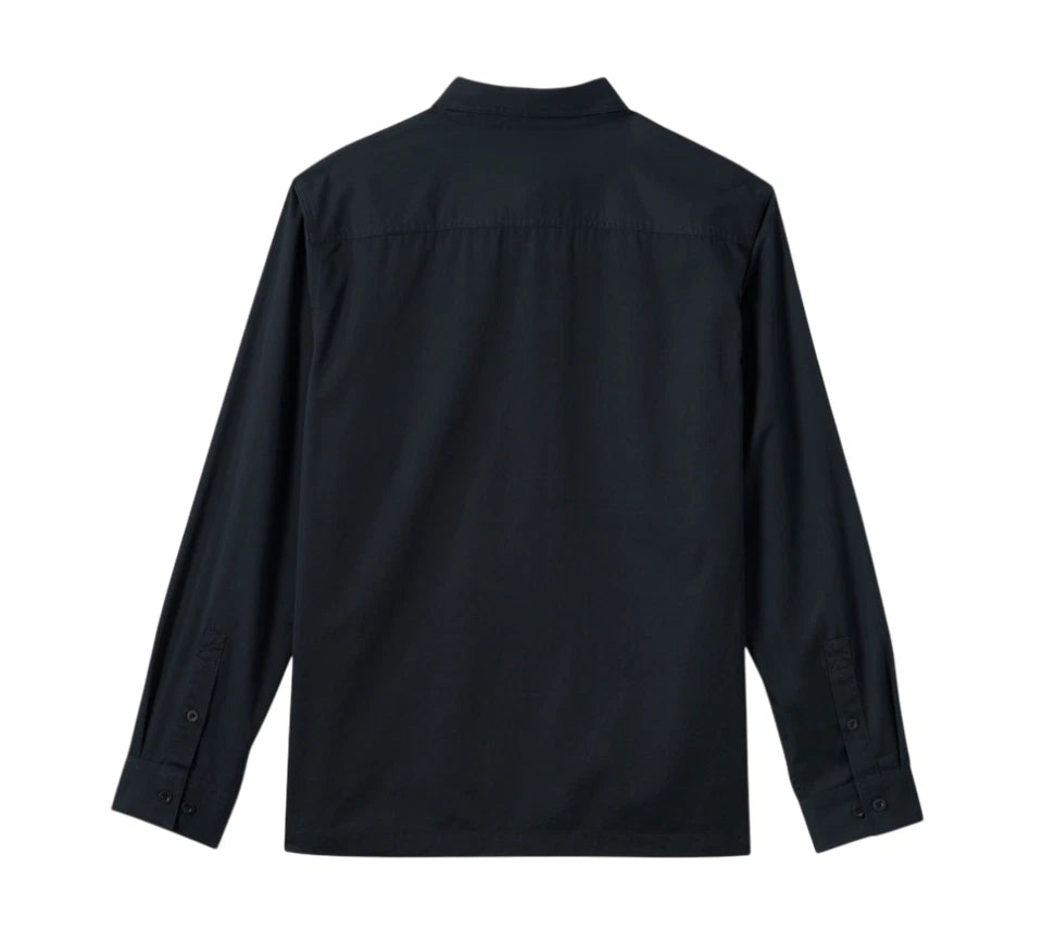 Men's Bar & Shield Long Sleeve Shirt for Harley-Davidson (2XL) - Black