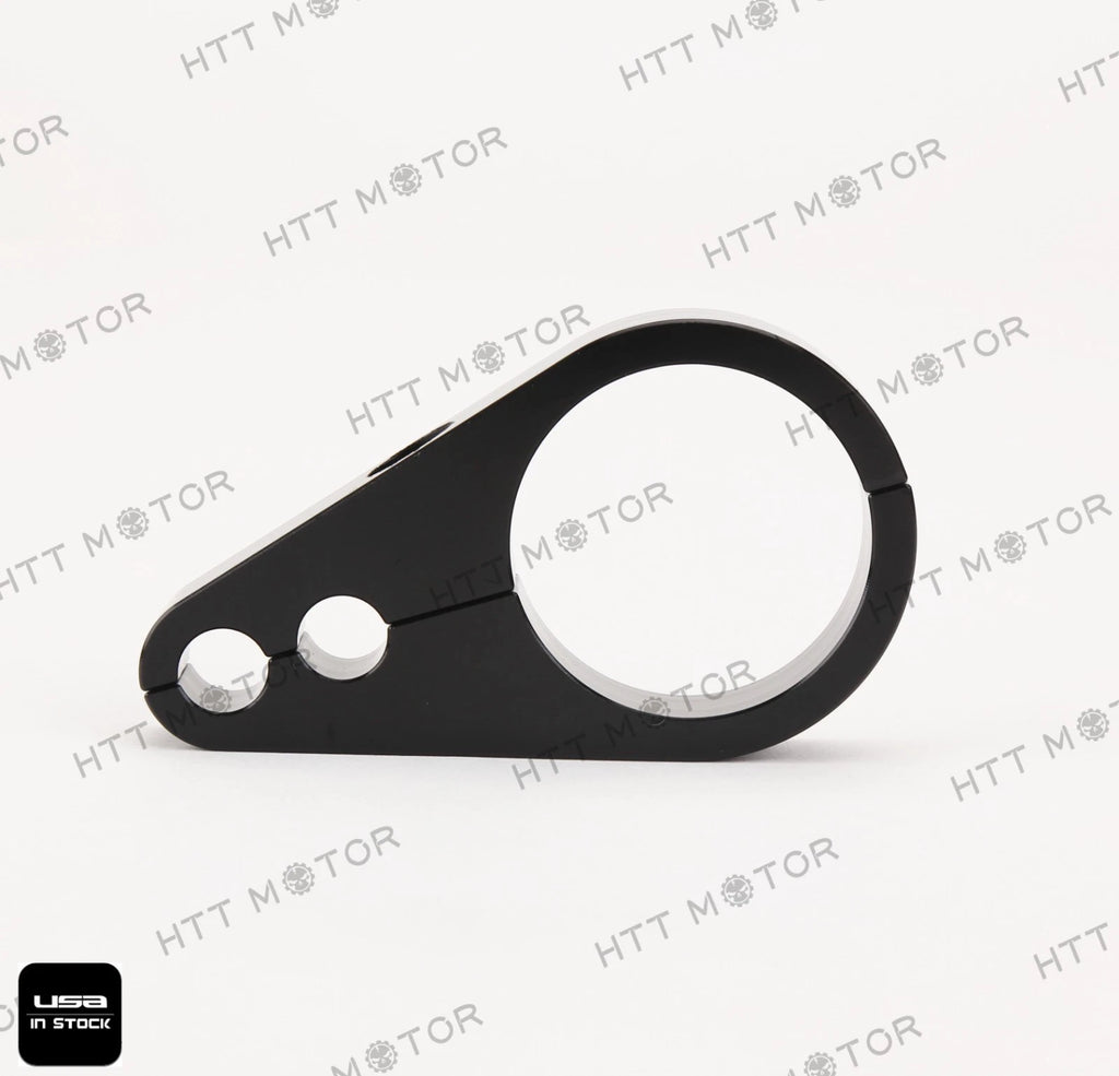 1.25" Black Brake Clutch Alloy Cable Clamp for Harley Davidson
