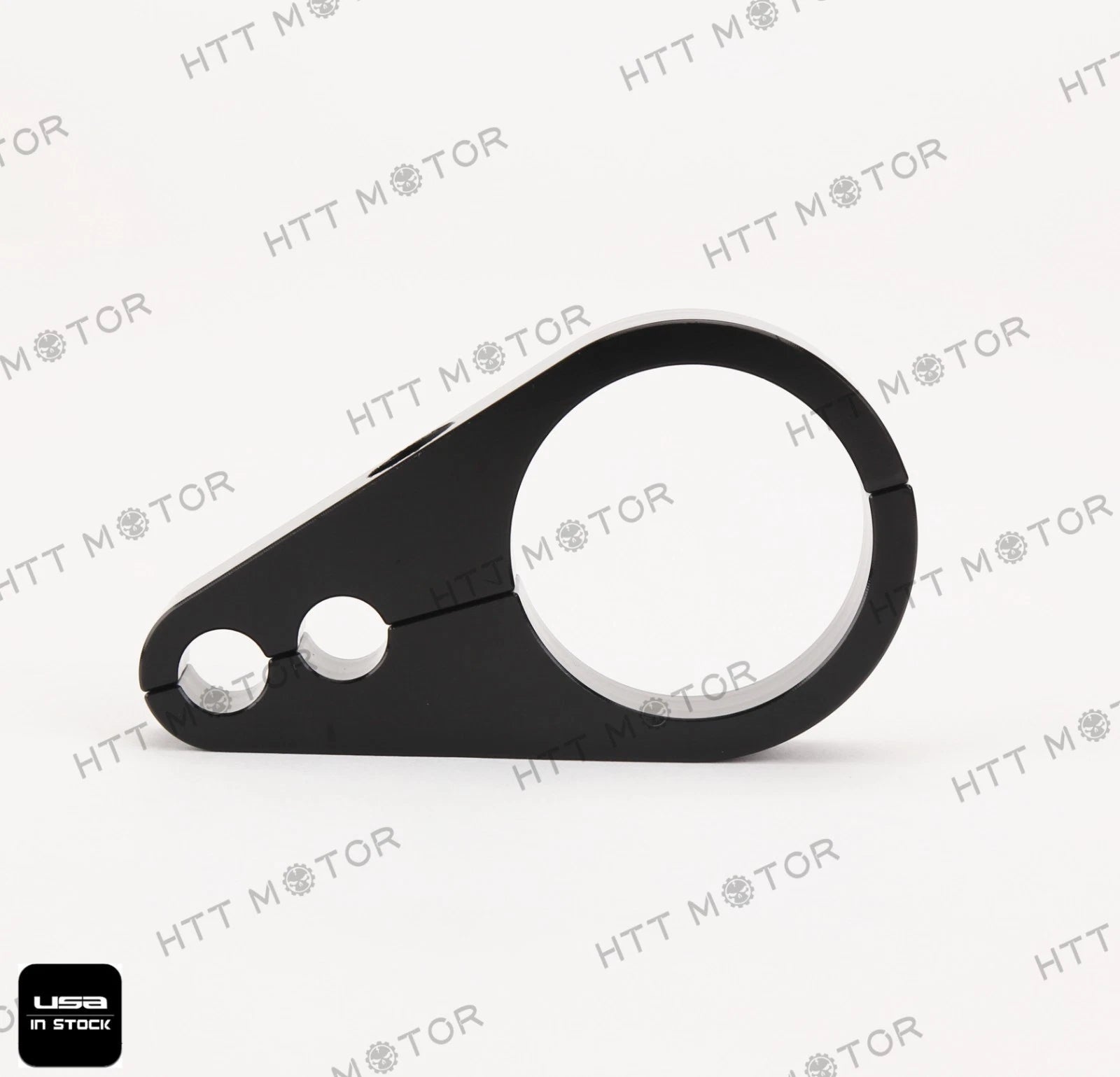 1.25" Black Brake Clutch Alloy Cable Clamp for Harley Davidson