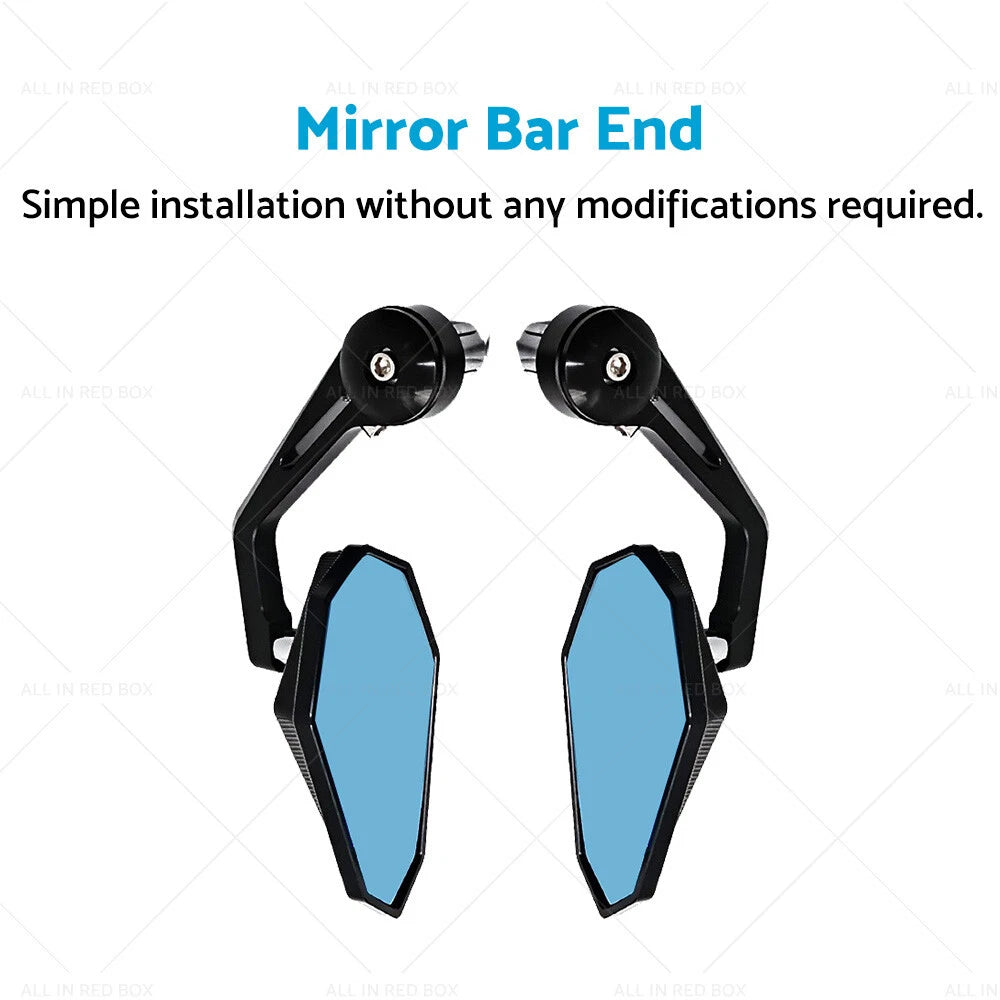 Rearview Handle Bar End Side Mirrors for Yamaha MT-07 MT07 FZ07 (2013–2021)