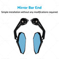 Rearview Handle Bar End Side Mirrors for Yamaha MT-07 MT07 FZ07 (2013–2021)