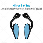 Rearview Handle Bar End Side Mirrors for Yamaha MT-07 MT07 FZ07 (2013–2021)