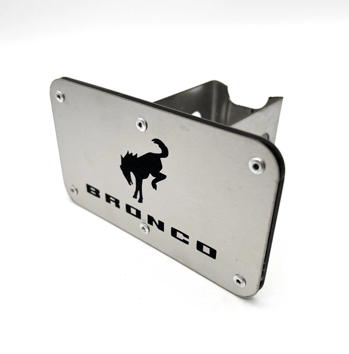 Tow Hitch Cover Brushed Finish for Ford Bronco (2021–2025) Class III 2"