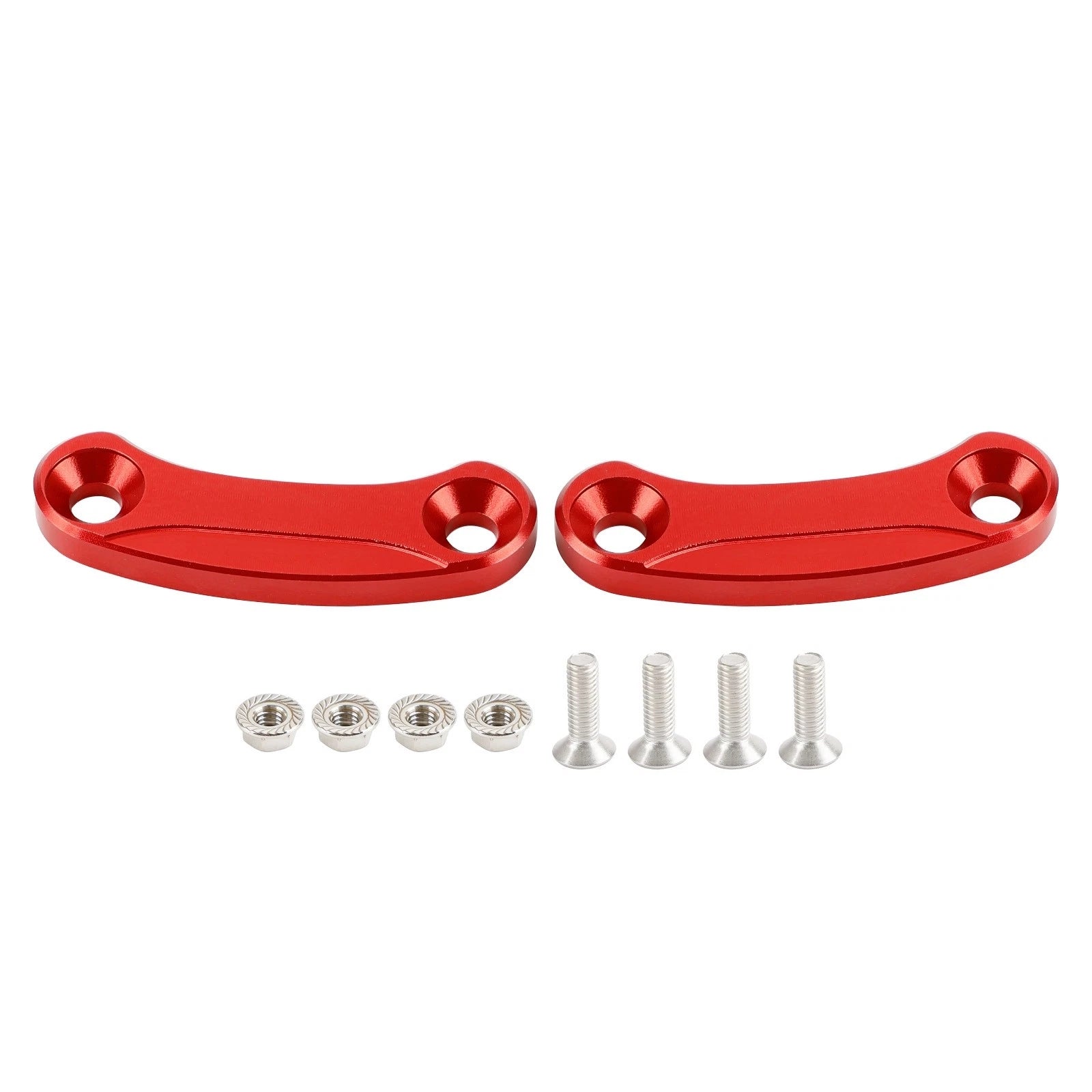 Aluminum Rear View Mirror Hole Caps Red for Kawasaki ZX10R (2016–2023)