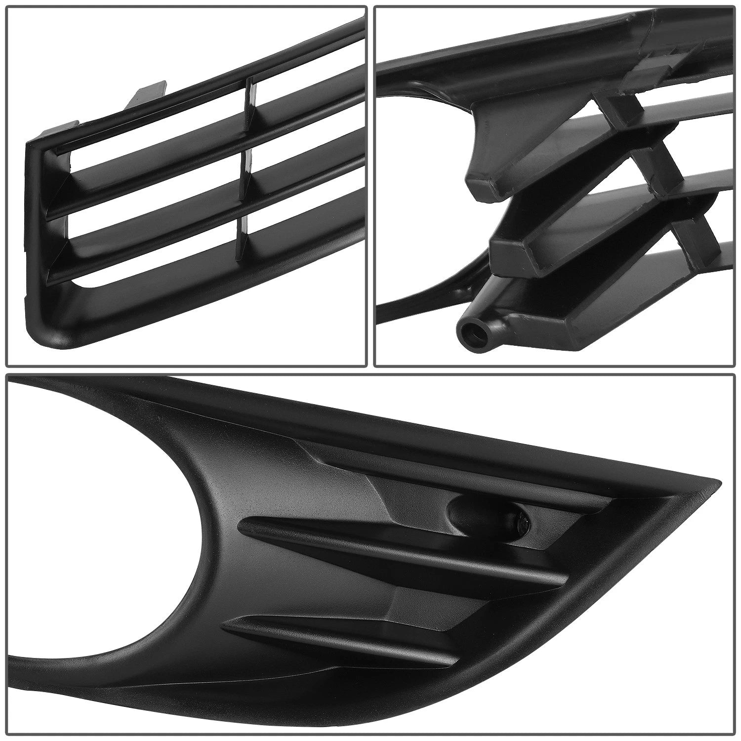 Fog Light Bezel for Volkswagen Passat (2006–2010) - Left Side, Black