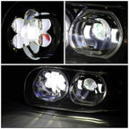 LED DRL+Turn Signal Projector Headlights for Peterbilt 389 388 (2008–2021)