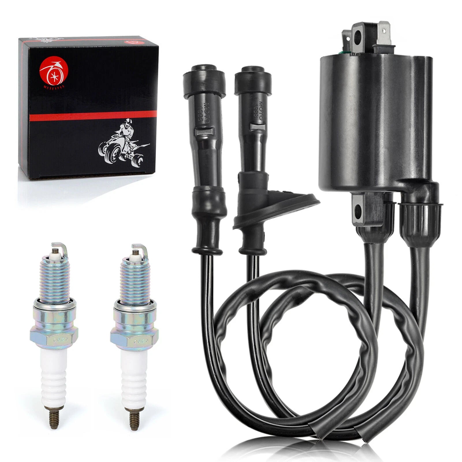 Set of 1 Ignition Coil Spark Plug & Cap for Honda Shadow ACE 750 (1998–2003)