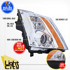 HID Headlight for Cadillac CTS (2008–2014) Chrome LED DRL RH