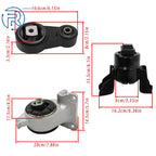 Set of 3 Engine Motor & Transmission Mounts for Ford Fusion (2010–2012)
