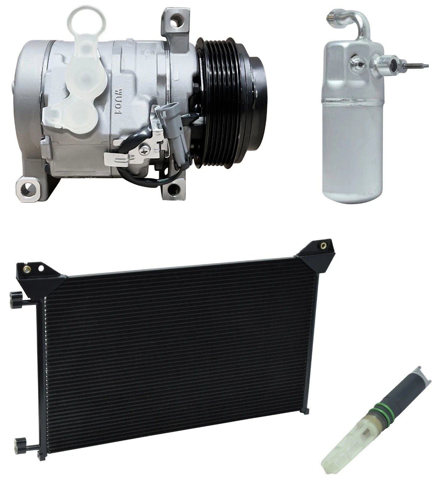 AC Compressor Kit With Condenser for Chevrolet Silverado 3500HD (2014–2015)