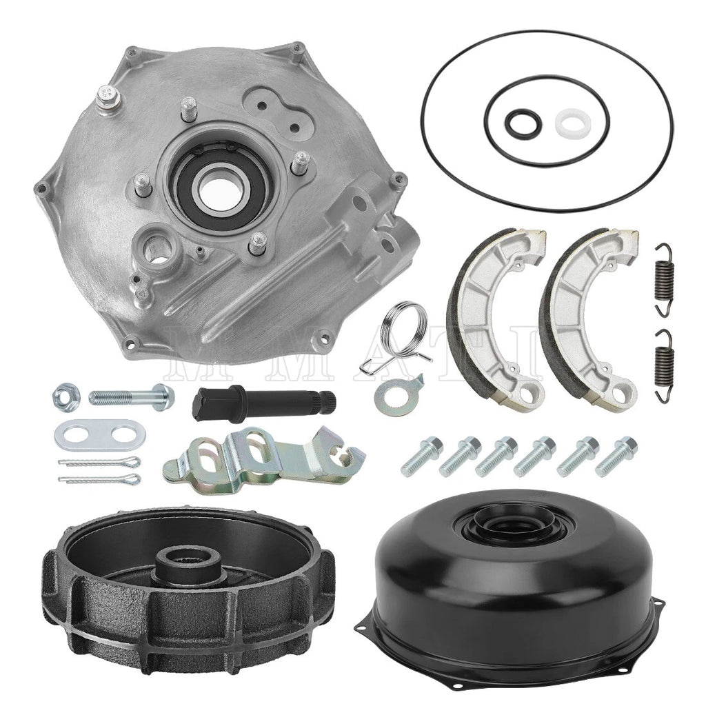 Rear Brake Drum Hub Plate Cover Kit for Honda Foreman 500 TRX500 (2005–2014)