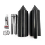 Black Spike Extended Frame Slider Protector for Yamaha YZF 600R (1996–2007)