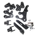Foot Pegs for Suzuki GSXR1000 (2005–2008) Black Front Rider Bracket