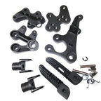 Foot Pegs for Suzuki GSXR1000 (2005–2008) Black Front Rider Bracket