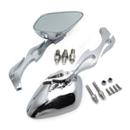 Chromed Flame Shape Running Mirror for Kawasaki Ninja (All Years)
