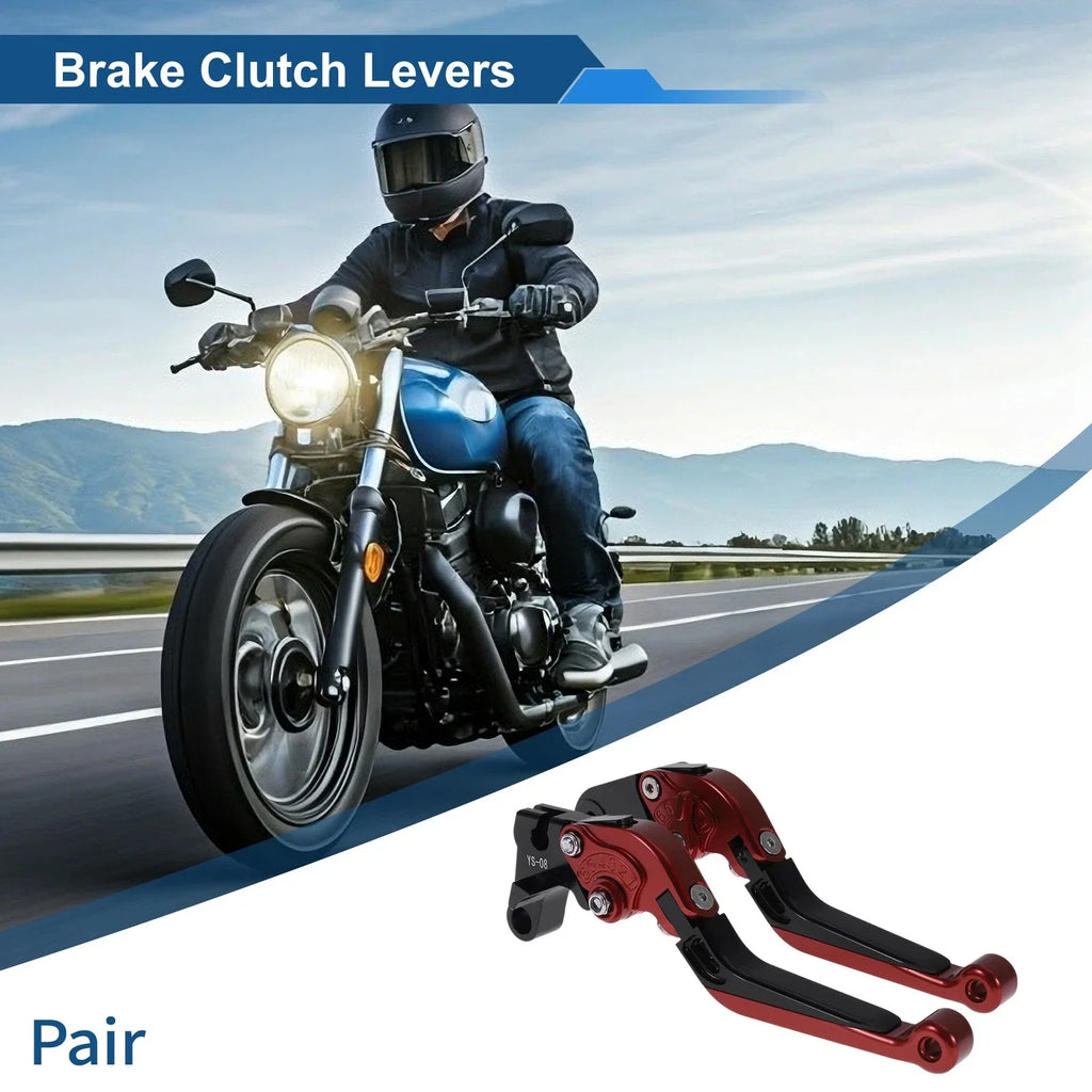 Adjustable Brake Clutch Levers for Honda CBR600RR (2007-2016) Red Black