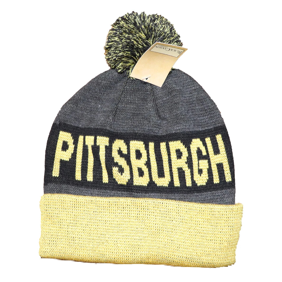 Pittsburg Knit Beanie for Steelers (Black and Yellow)
