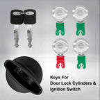 Door Ignition Switch Lock Cylinder with Keys for Ford E-150 E-250 (1997-2018)