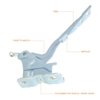 RH Steel Engine Hood Hinge Replacement for Sorento (2014–2015)