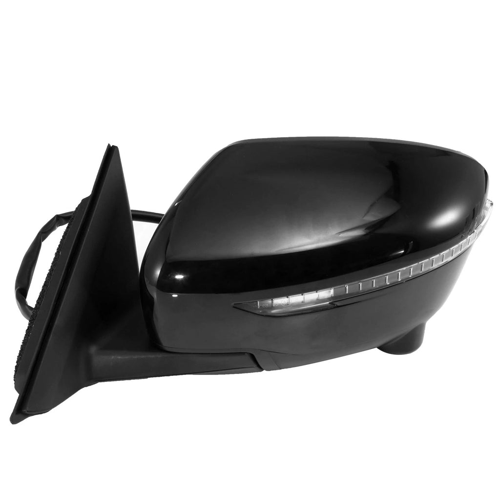 Left Side Mirror for Nissan Rogue (2014–2018) - Black, Power, Heated, Signal, Camera